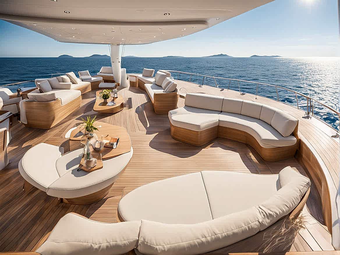 yat iç mekan oturma grubu